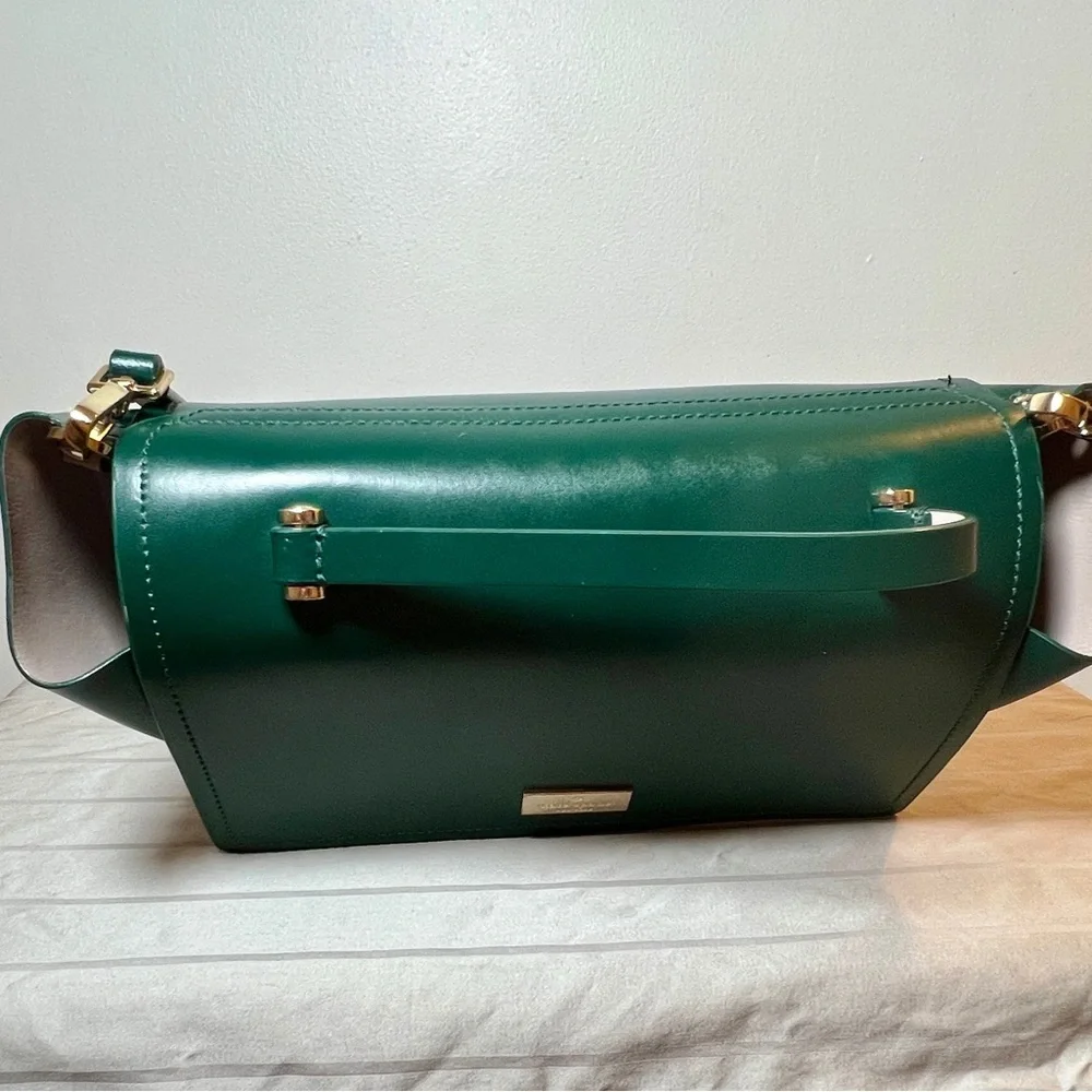 kate spade Green Leather Shoulder Bag with Matching Wallet